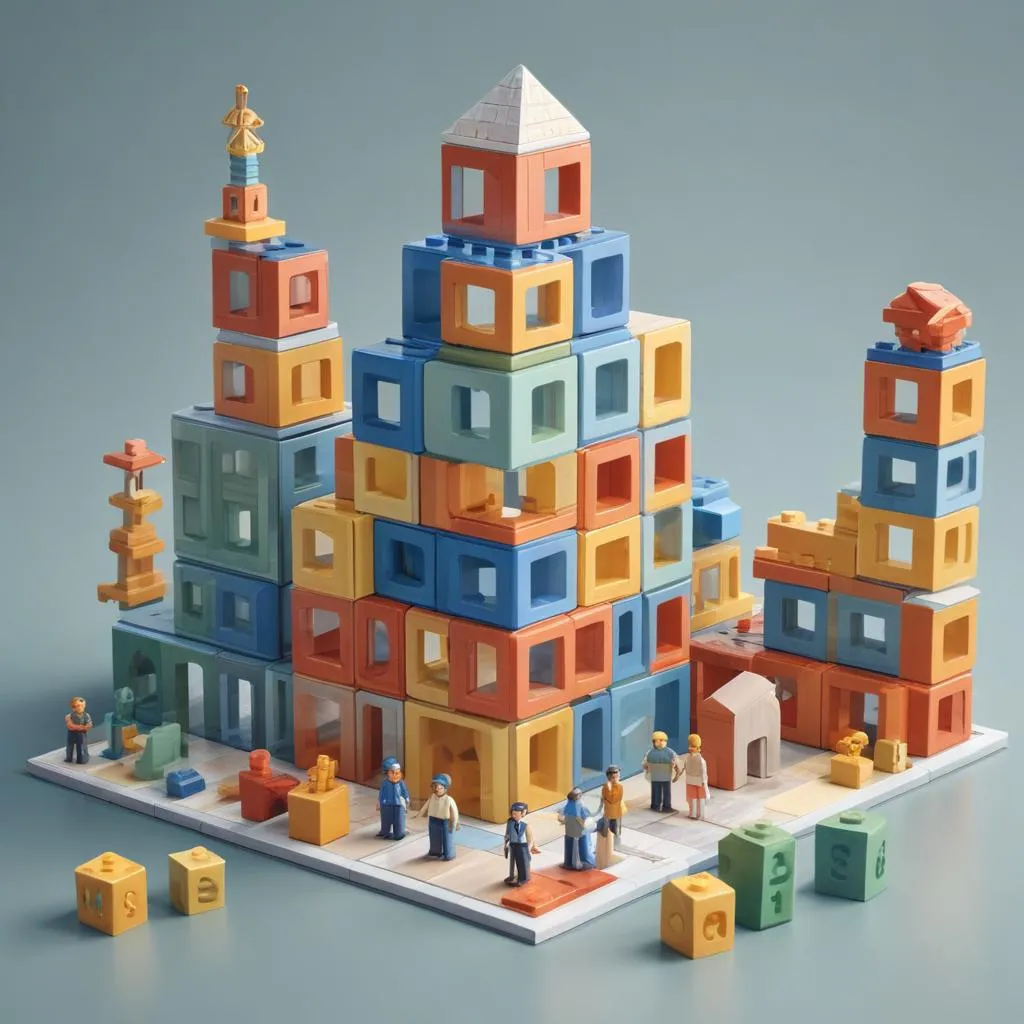 Modular building blocks representing adaptive financial systems