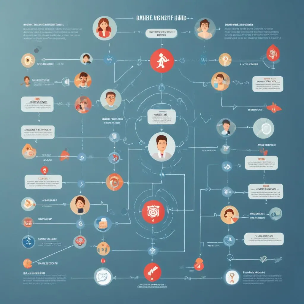 Visual flowchart showing modern emergency fund structure with digital tools and layered accounts